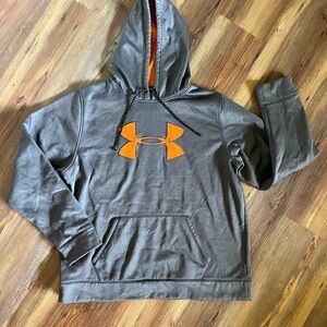 Under Armour Gray and Orange Hoodie
